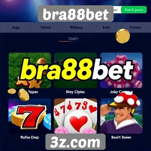 Diversidade de jogos disponíveis no bra88bet